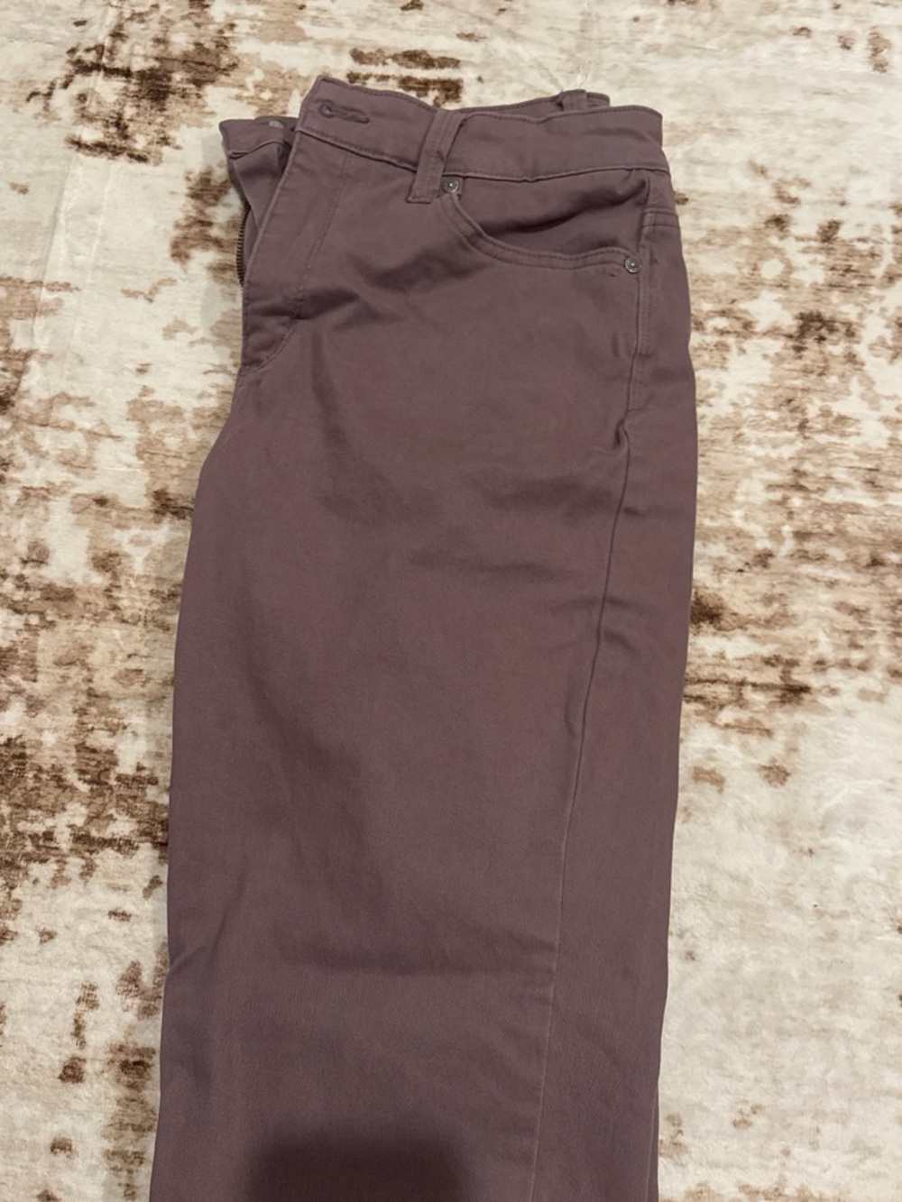 Women’s Casual Straight-Leg Pants in Mauve